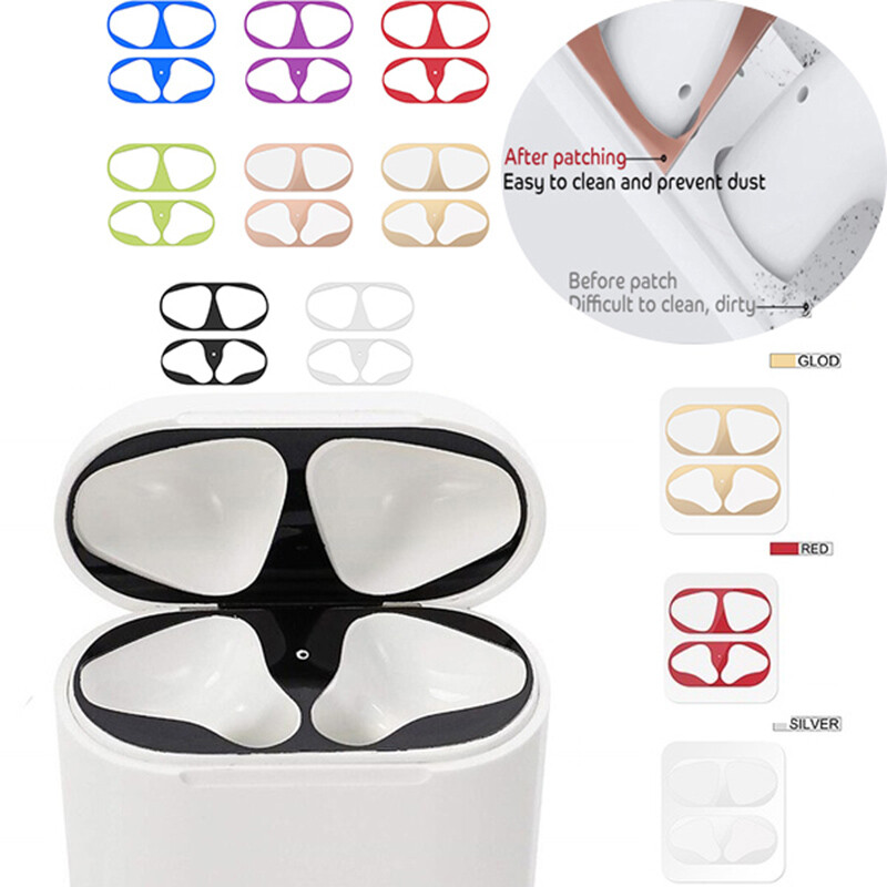 Wireless Bluetooth Headset Shell Patch Inner Cover Protector Cover For Airpods +