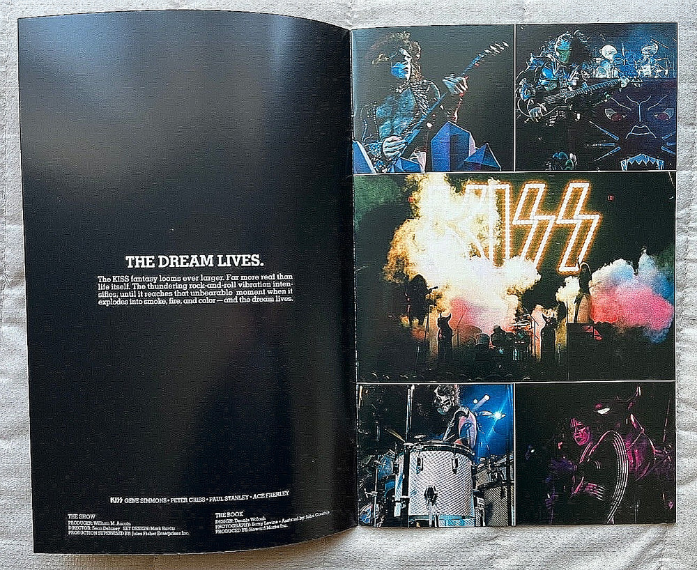 KISS Destroyer 45th Anniversary Deluxe Boxset Tour book Program Ace Gene Peter