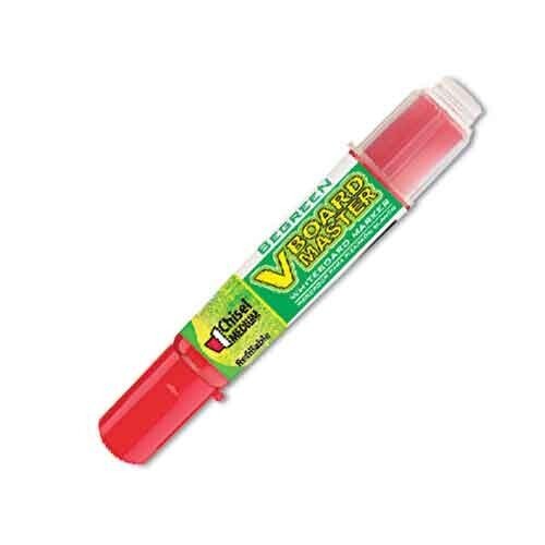 Pilot V Board Master Dry Erase Marker Chisel Tip Red Refillable Office School