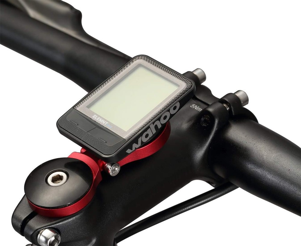 Adjustable Out Front Computer Mount - Extended Bike Stem Mount for Wahoo Elemnt
