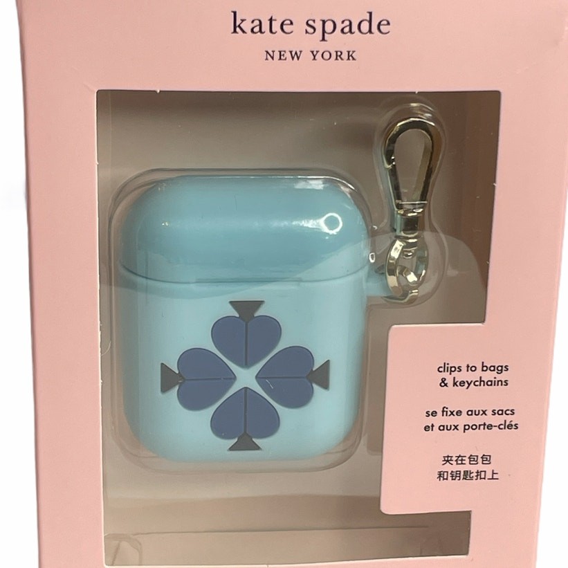 Kate Spade Airpods Silicone Case Blue multi