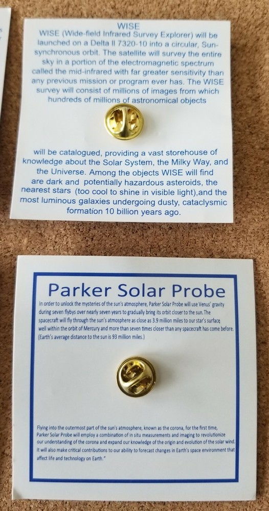 Launch Services Program NASS 4 Pin & 2 Rocket Pins