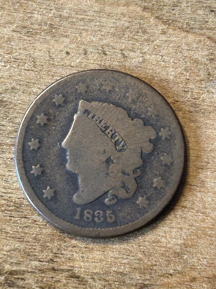 1835 Braided Hair Large Cent G