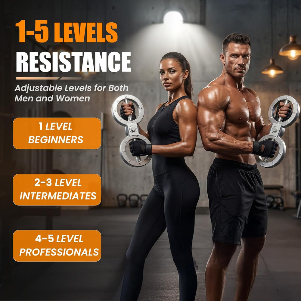Rotating Burn Machine 12LB - 360° Adjustable Resistance Forearm Trainer