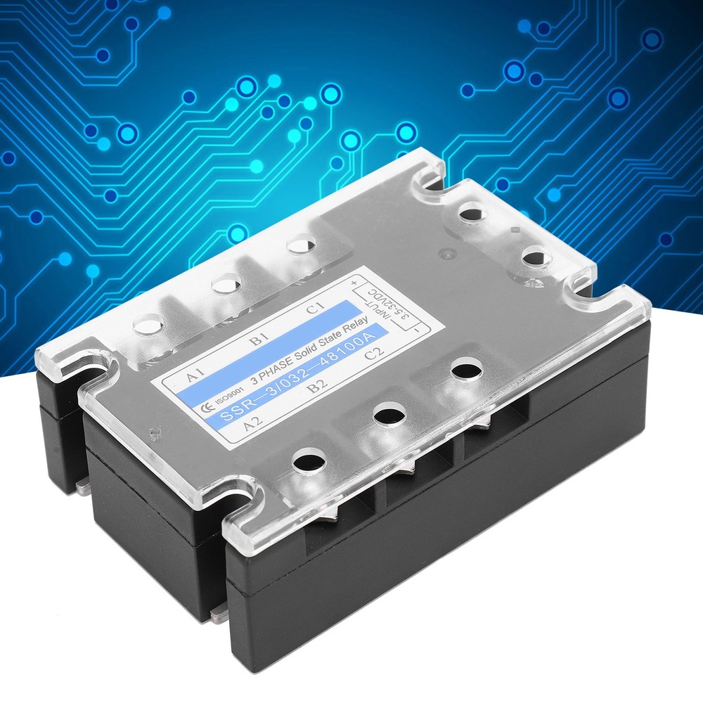 3 Phase Solid State Relay Electric Input SSR-3 D48100 100A DC Controlled AC