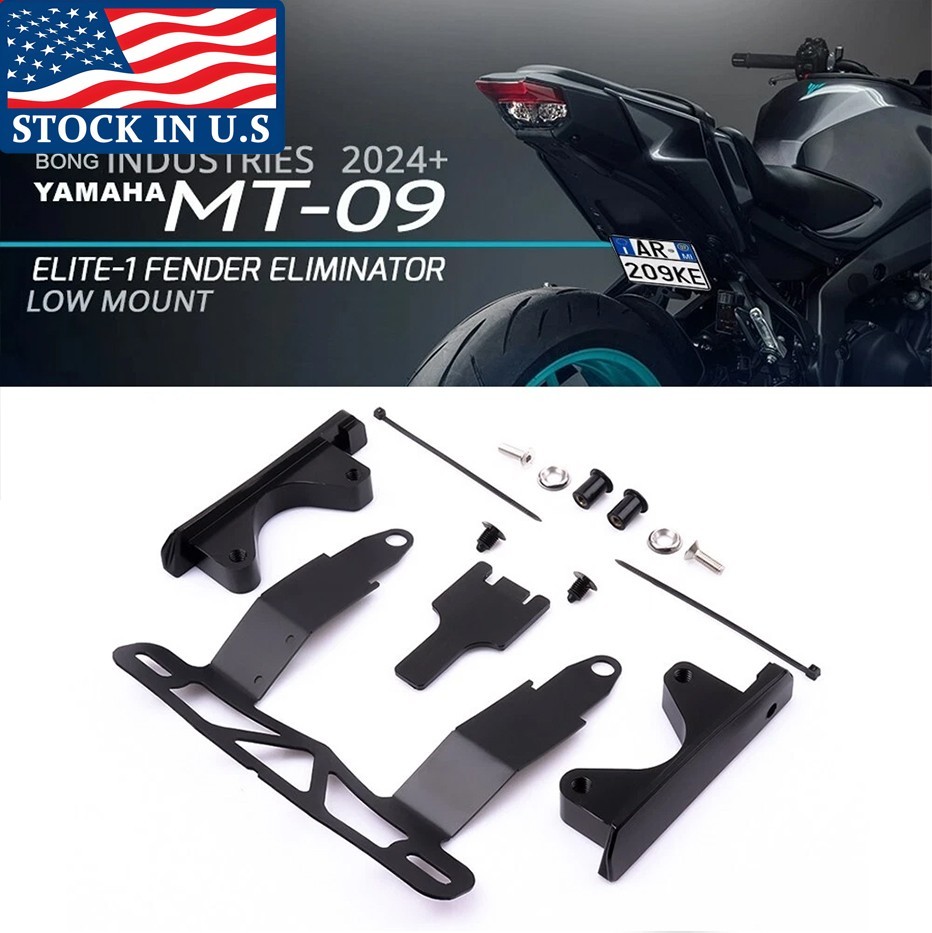 For MT09 License Plate Holder LOW-MOUNT FENDER ELIMINATOR BRACKET MT-09 2024+
