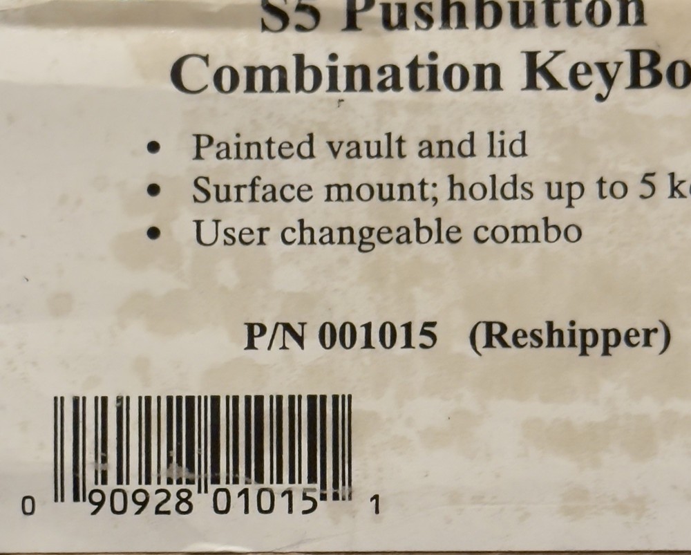 GE Interlogix SUPRA S5 Pushbutton Combination Keybox New