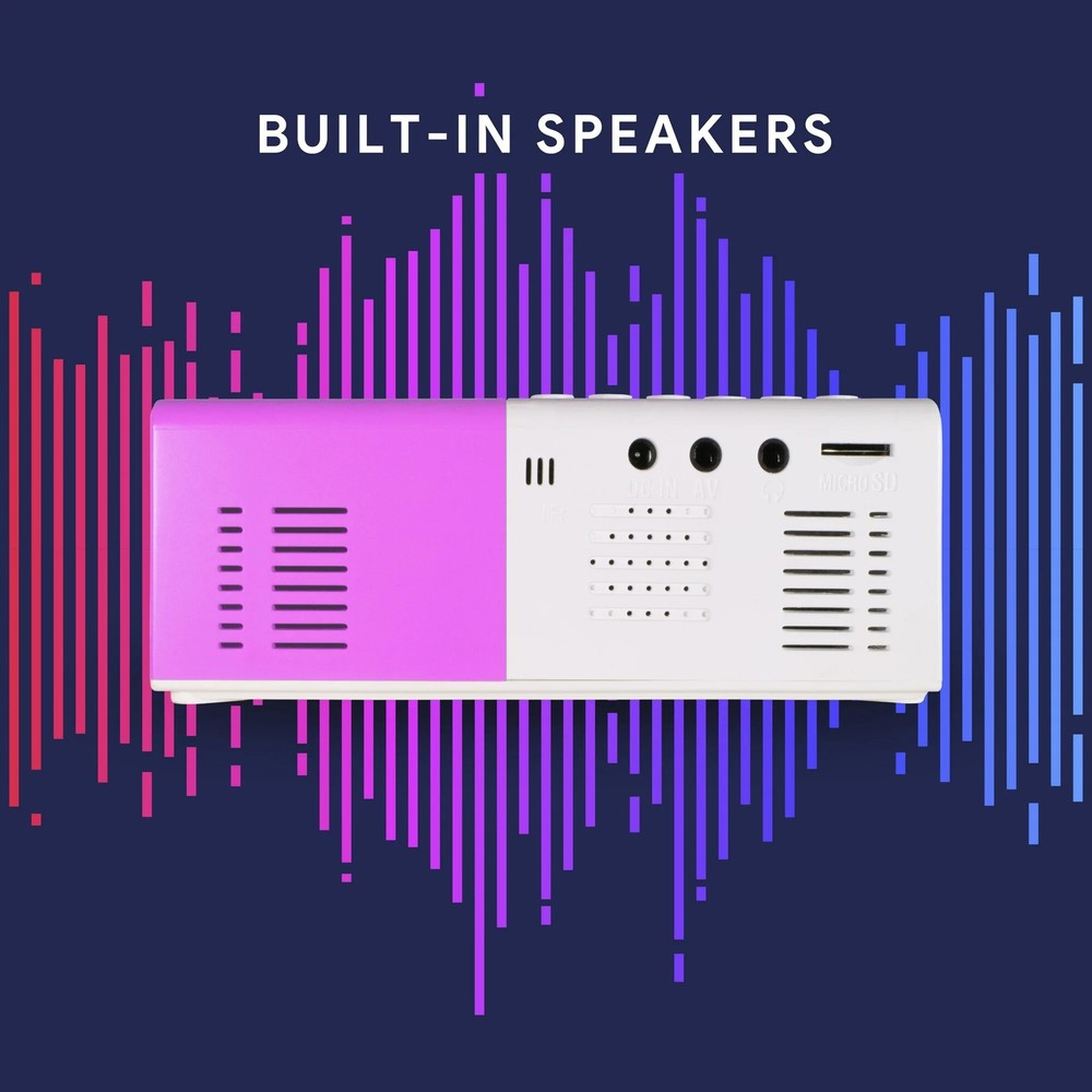 Ematic Mini Portable Theater Projector (EPJ480BU)