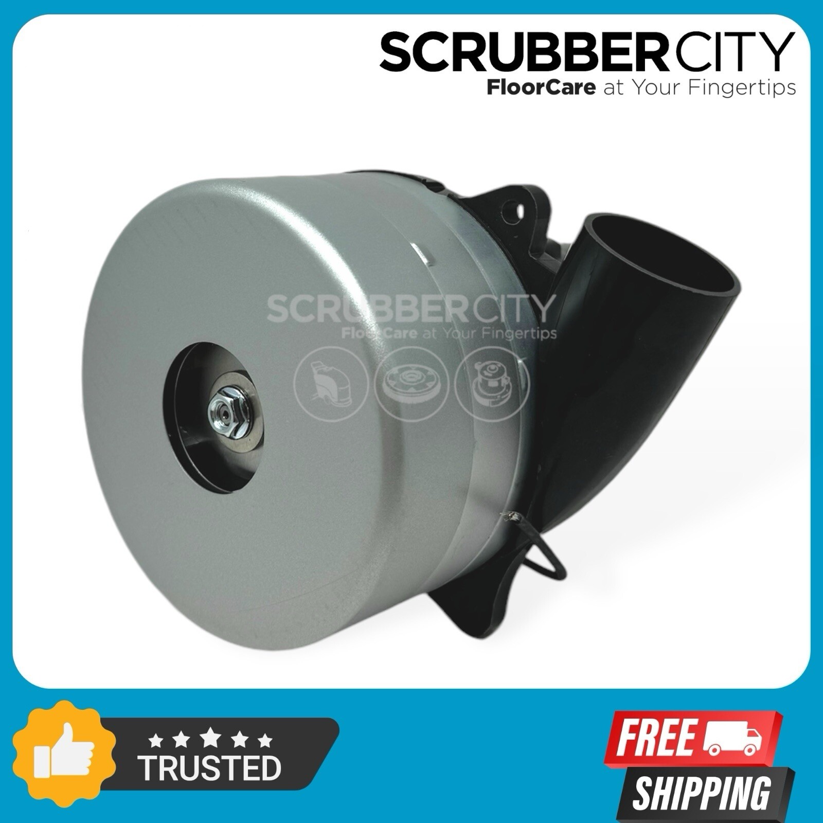 9002562 - 24V Vacuum Motor 3 Stage replaces Tennant T5, Nobles SS5