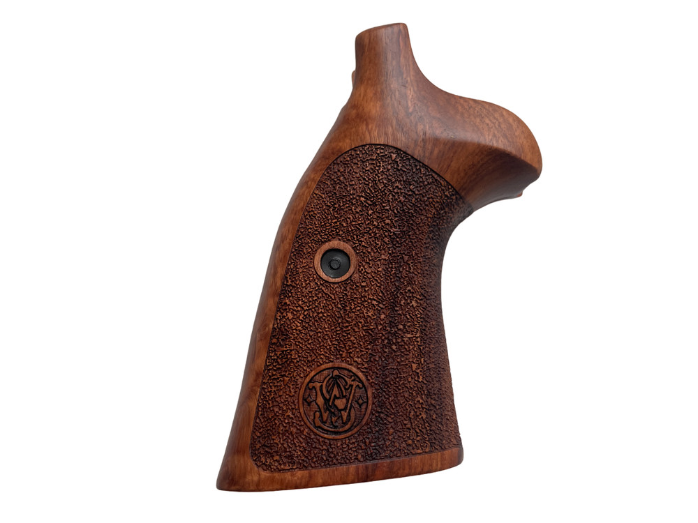 Conversion Grips for S&W, N FRAME ROUND BUTT, Rough Texture Opened Back