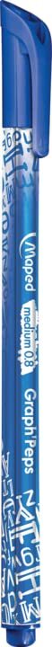 Maped - Graph'Peps Medium Tipped 0.8mm Fine Line Triangular Felt Pens - 12 Pack