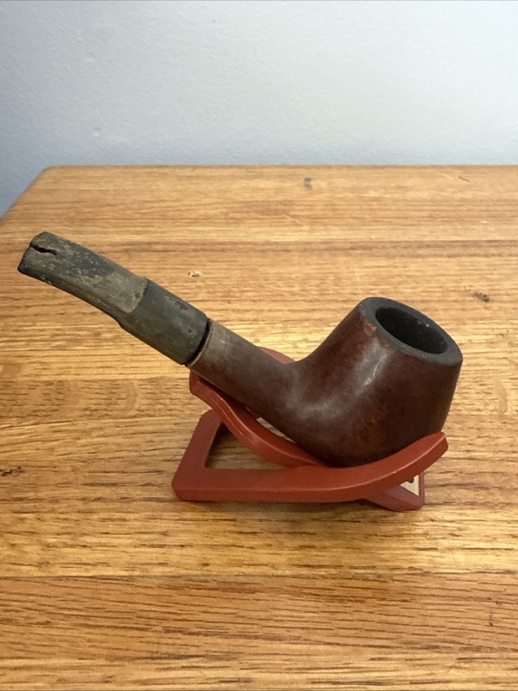 Comoy’s Satina Smooth Bent Brandy Pipe 56. Rough Shape