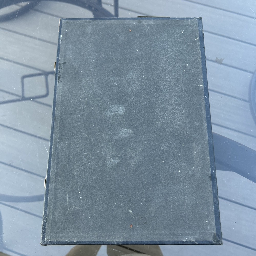 Microscopic Preparations Antique Microscope Slide Carrying Case Black