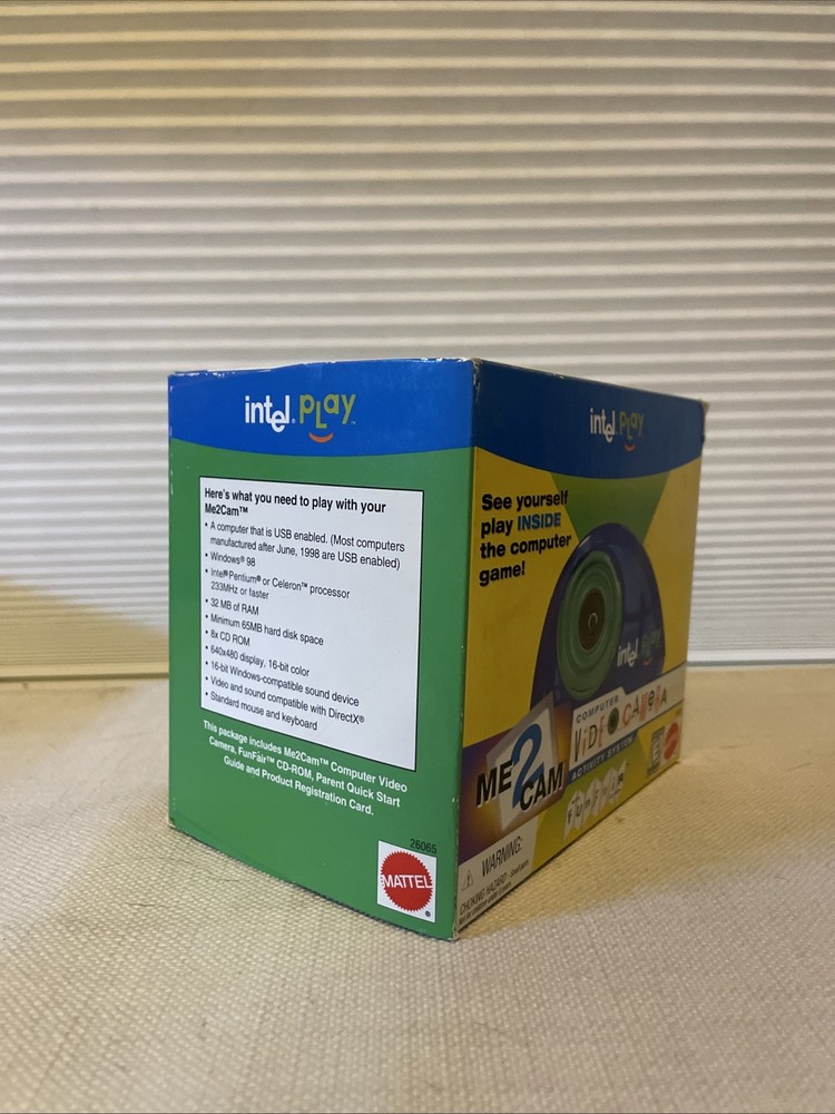 Genuine Mattel Intel Play Me2Cam Computer Video Camera **READ**