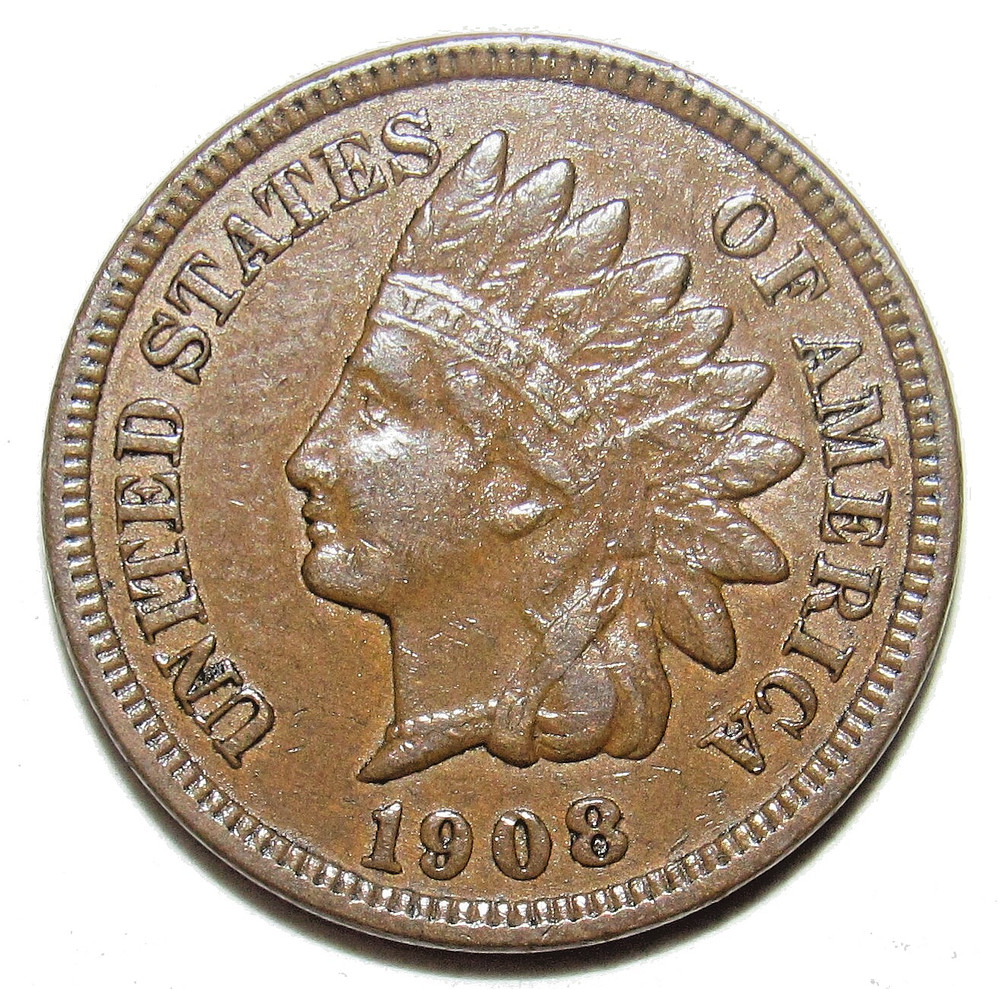 1908 Indian Head Cent XF (W77)