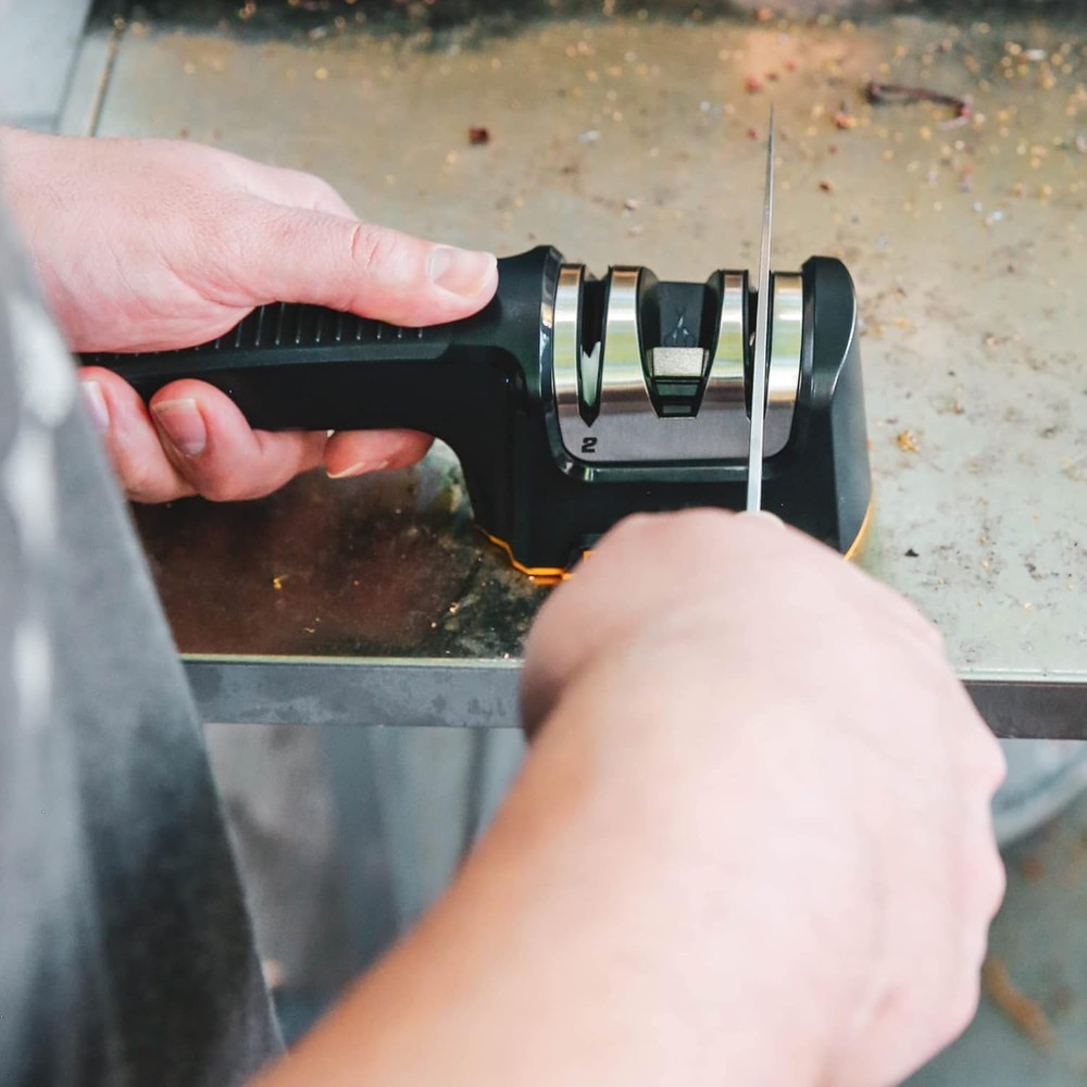 Work Sharp Pull Through Kitchen Knife Sharpener - Compact - Chef, Scissor, Parin