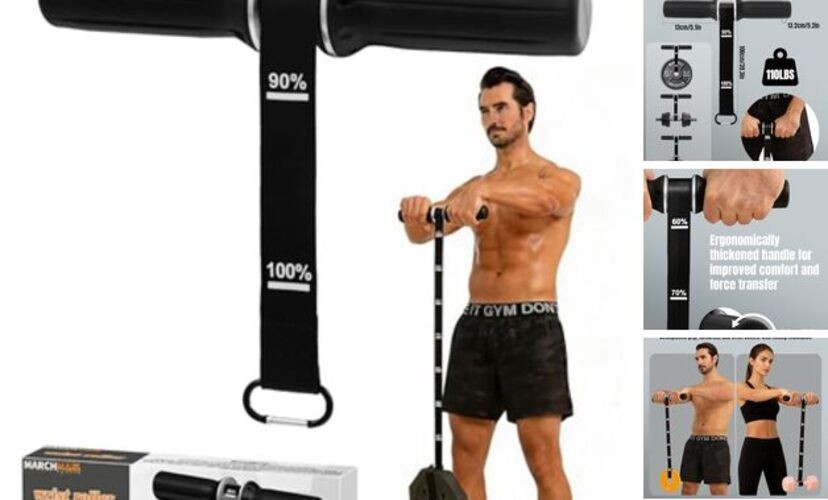 Forearm Strengthener & Forearm Exerciser, Wrist Roller with Thick Silicone