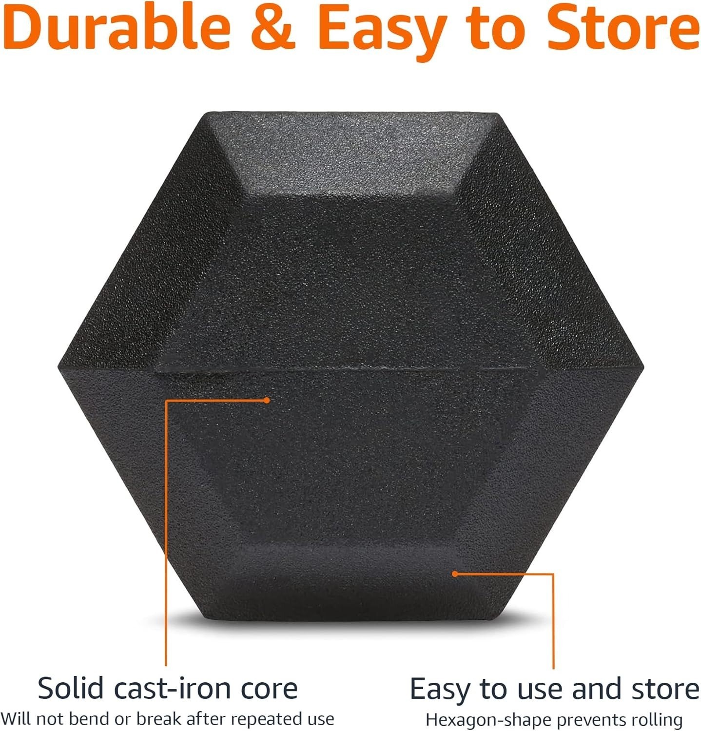 2 X 30lb Pound Dumbbell Pair Rubber Hex Weights Set 60 lbs Total Workout Gym NEW