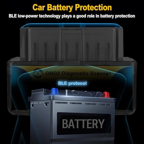 Bluetooth OBD2 Scanner for iOS & iPhone & Android - Wireless Car Code Reader