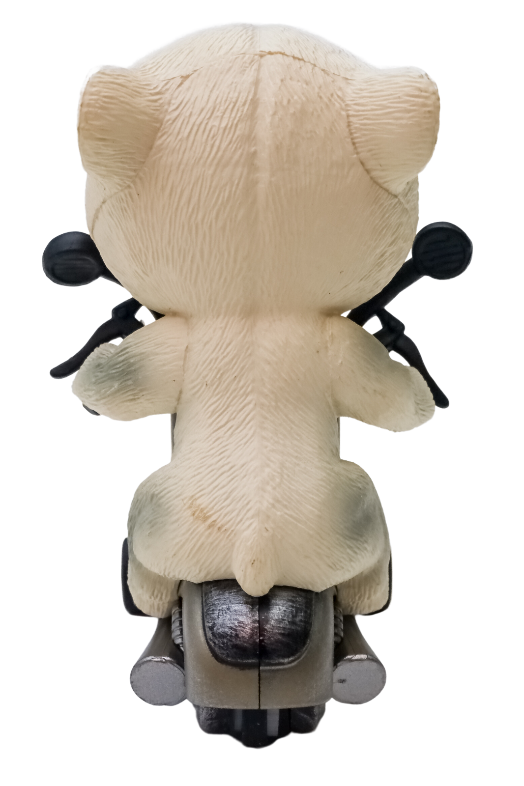 TOYANDONA Inertial White Polar Bear Riding Motorcycle Toy