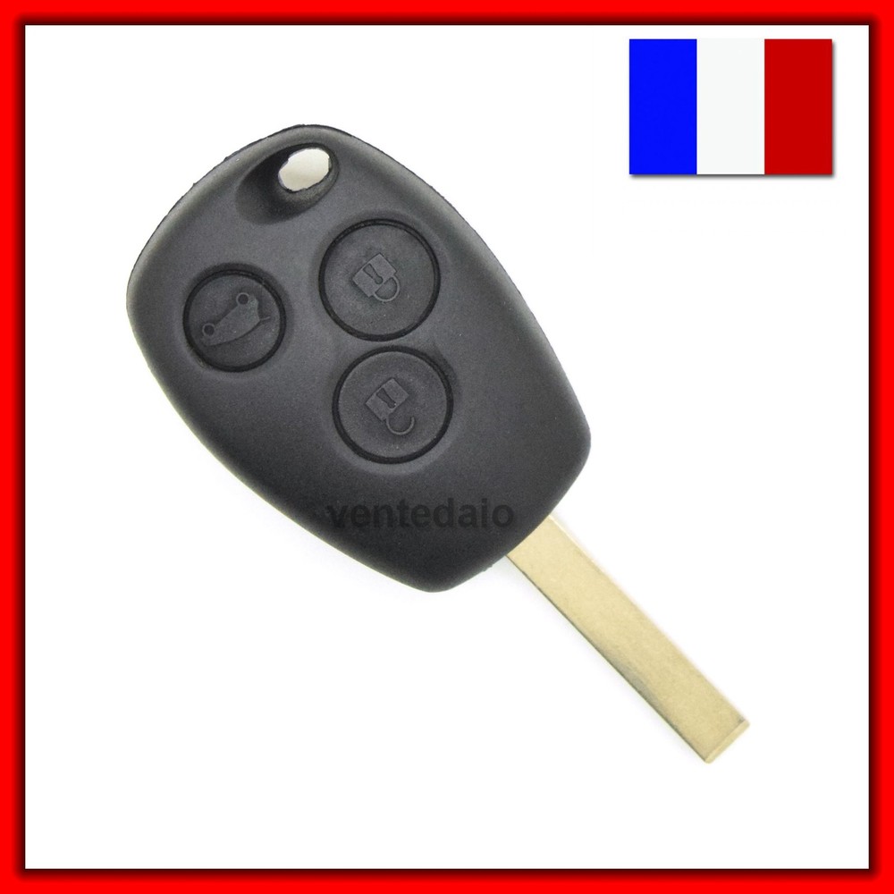 Shell Remote Key Compatible Renault 3 Buttons Clio Modus Twingo Kangoo