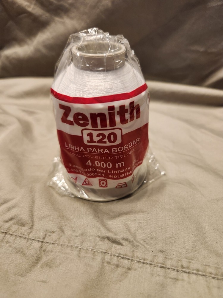 Zenith Polyester Thread 120, 4000 M White, 4 Spools