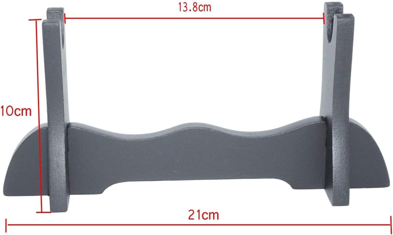 Premium Wooden Single Samurai Sword Stand - Elegant Display for Treasured Katana