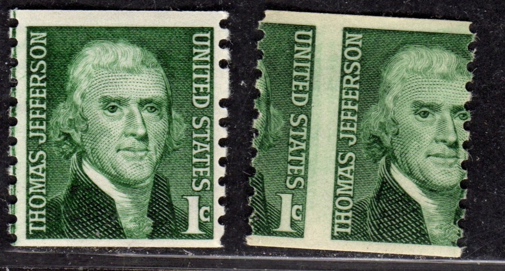 Perfectly Flawed Missing Perf & Misperf Error US SN 1299 MNH - Thomas Jefferson