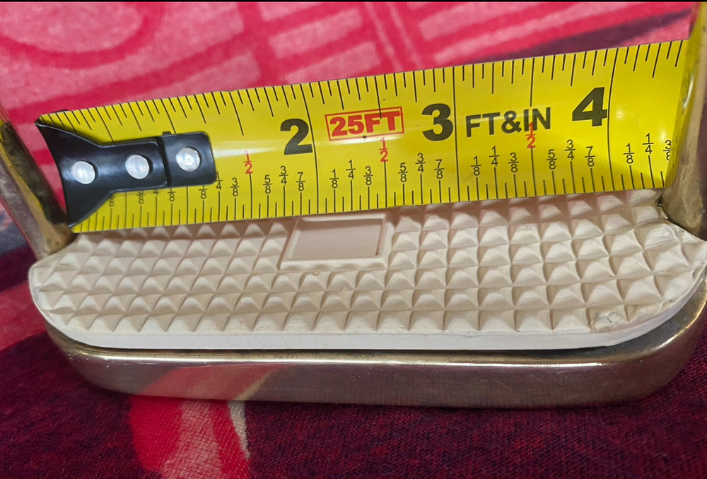 Solid Brass Fillis Style Stirrups 4.25”