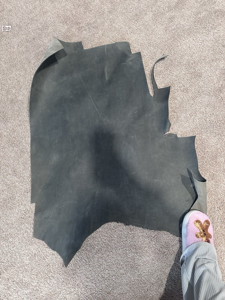 Gray Cowhide Leather Pelt For Crafting Making Leather Work