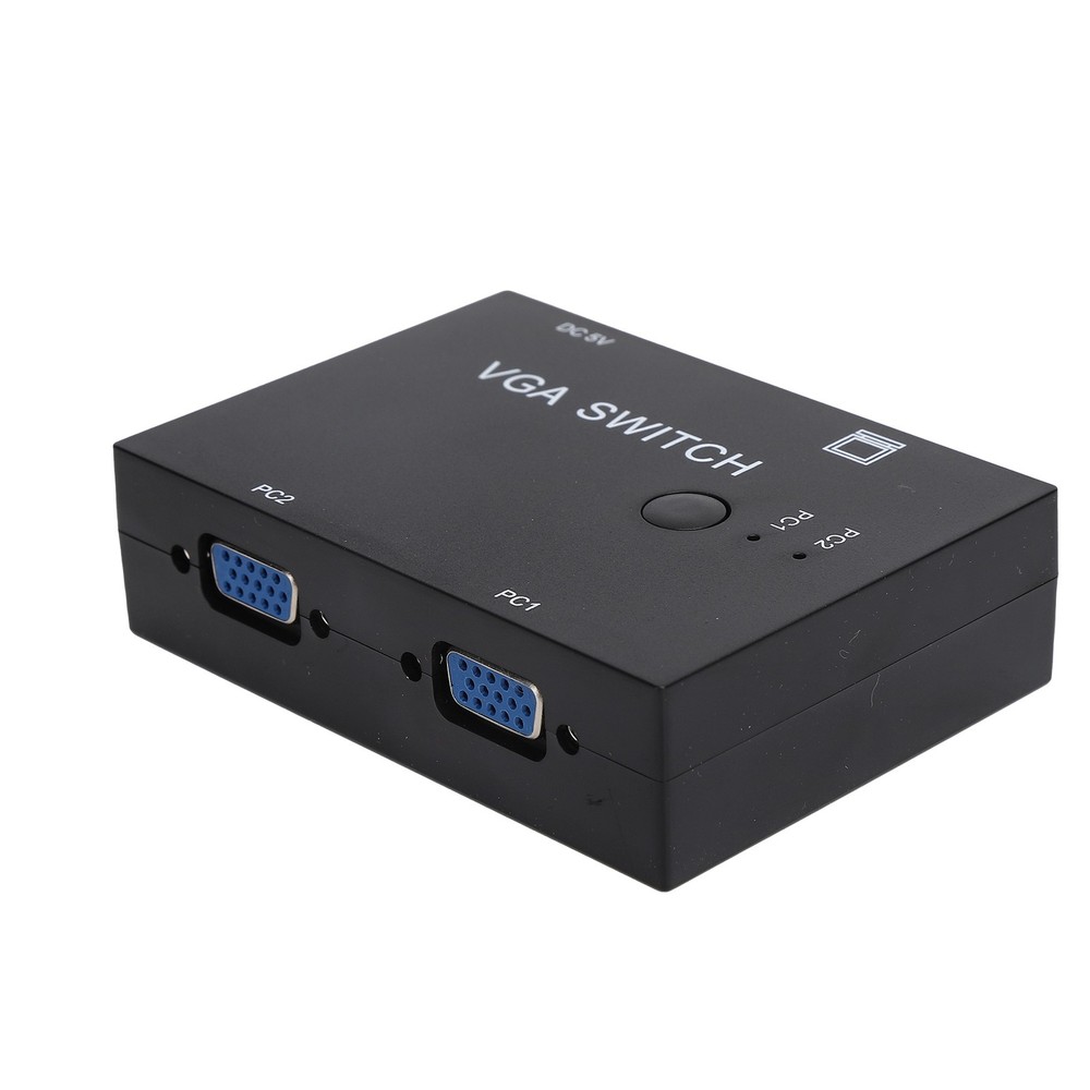 2 Input 1 Output VGA Switcher Efficient Video Conversion For Home/Office ABS