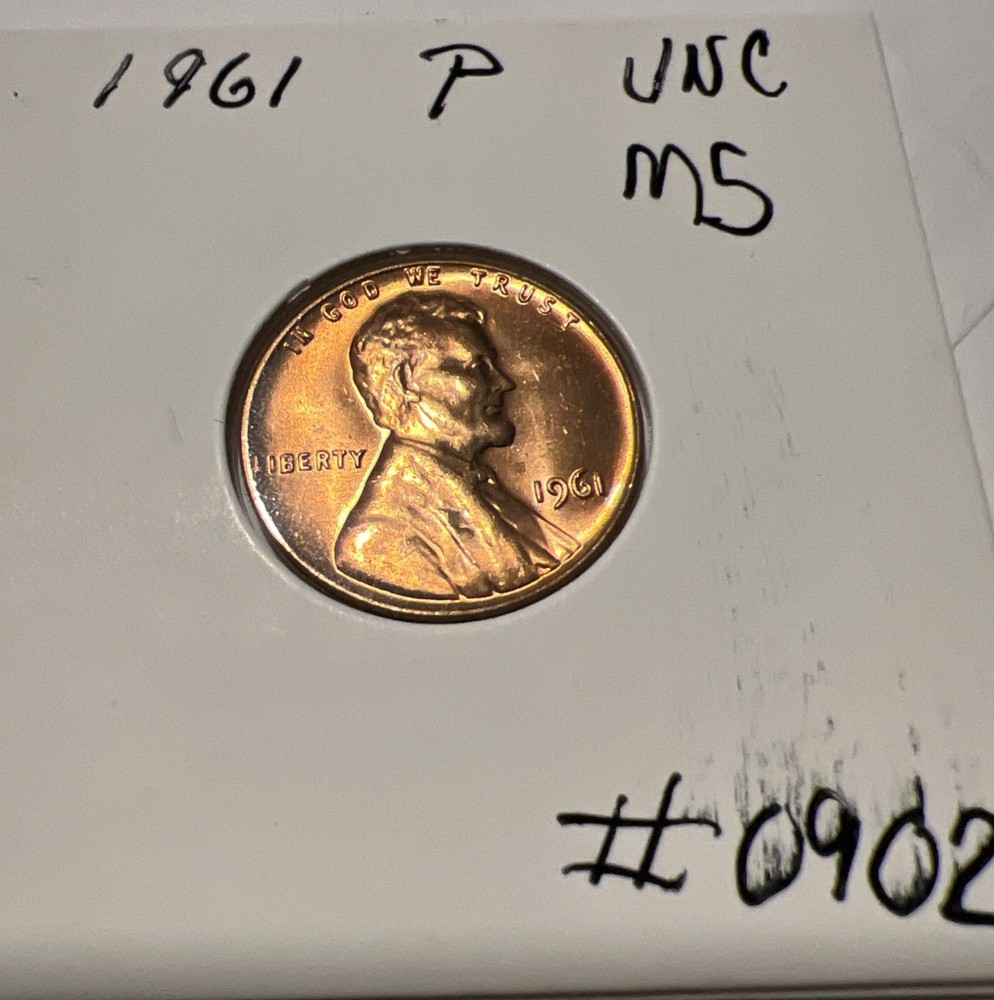 1961 1C RD Lincoln Cent