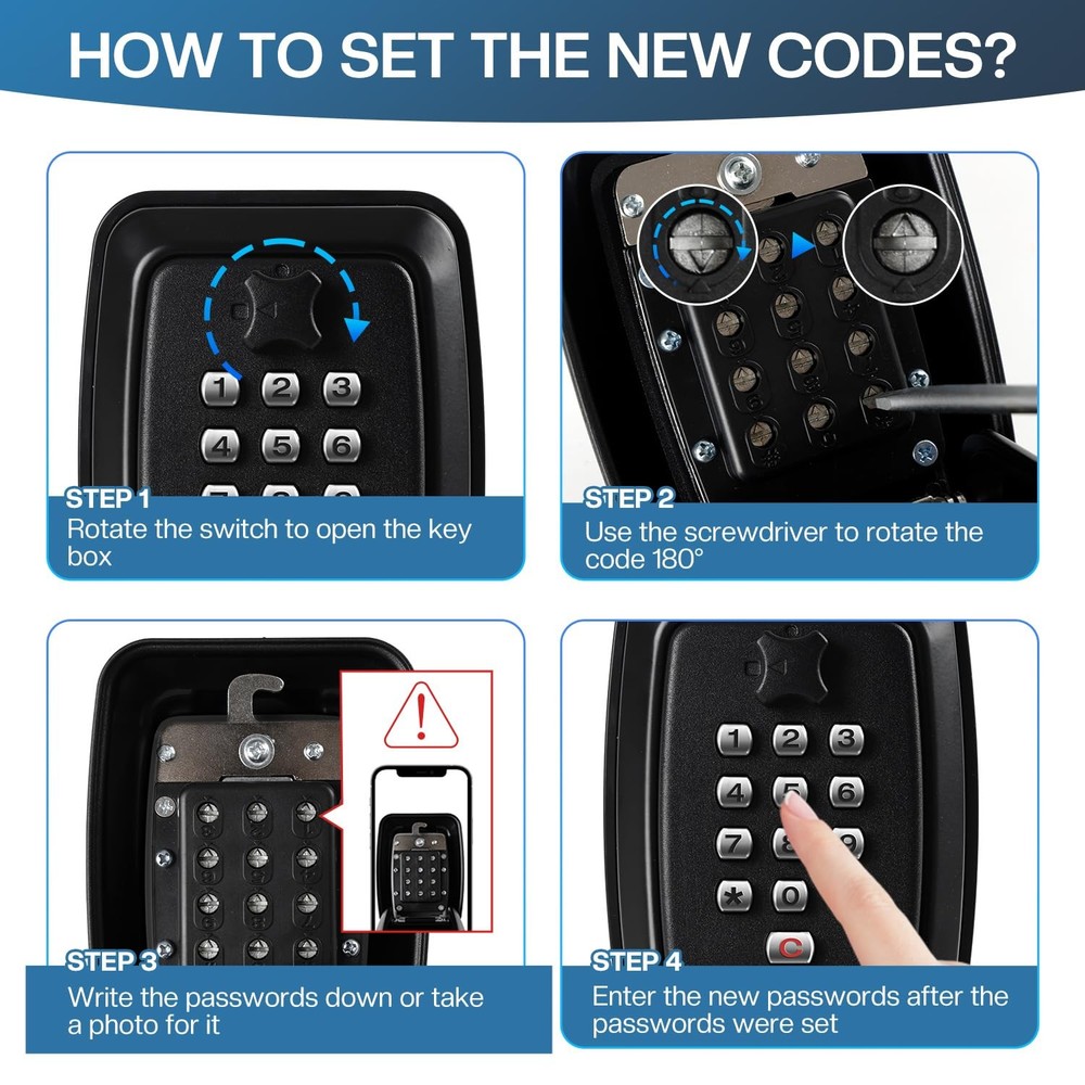 Secure Key Storage Solution - Lock Box Protects Your Keys, Fits Car Windows, ...