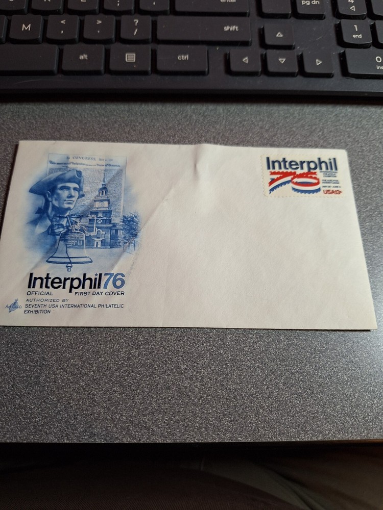 Interphil76 First Day Cover cachet envelope 13 cent stamp Philadelphia