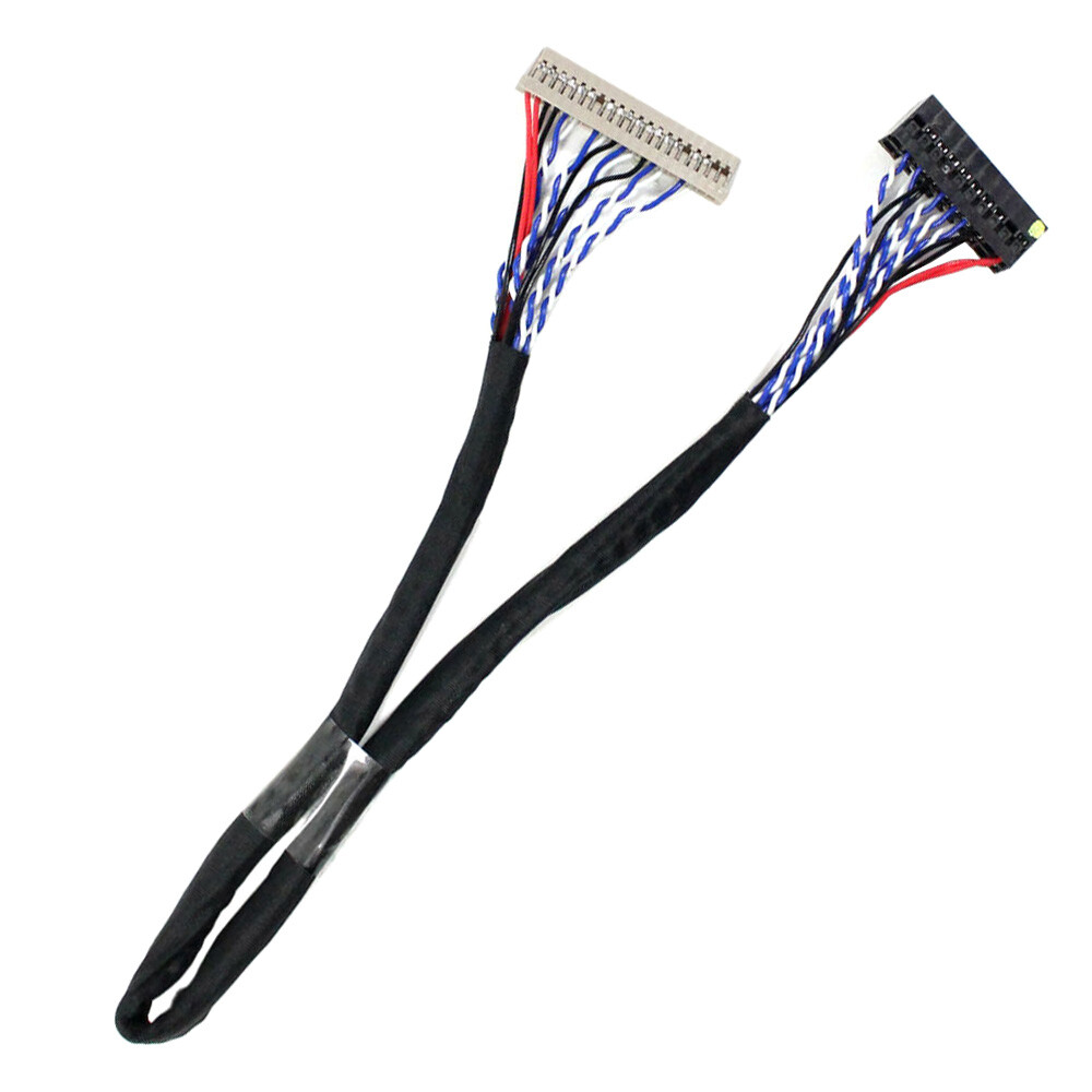 LVDS Cable DF14 20pin 1 Channel 8-bit LCD Panel Video Interface Connector D8 20P