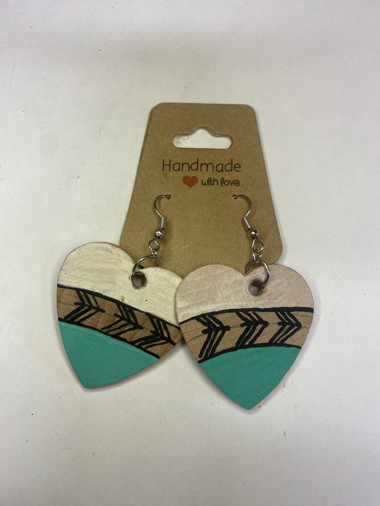 handmade wooden Dangle earrings