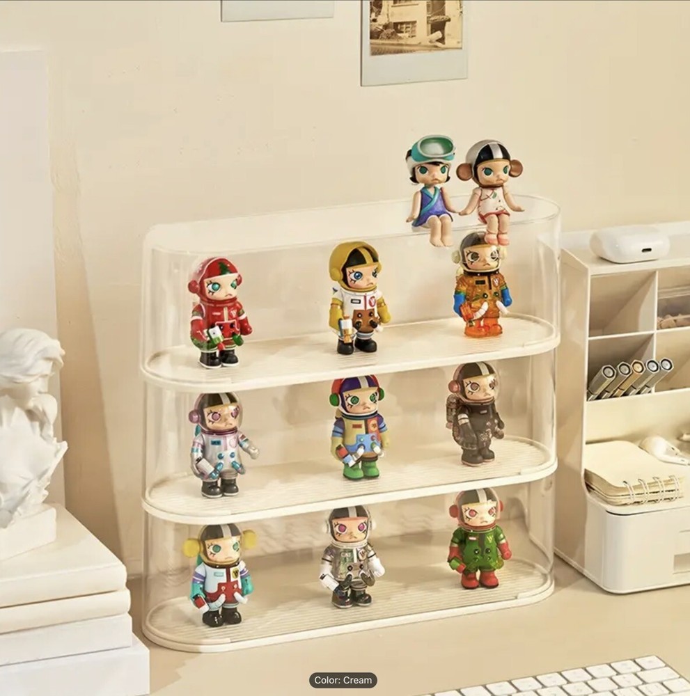 New Anime Clear Display Case Box Figurine Pocket Monster Stackable Dust Proof