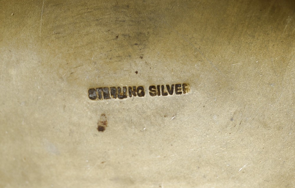 Vintage Solid Silver Pill Box Snuff Box Heavy Gilded Interior