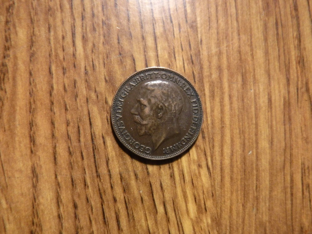 GREAT BRITAIN FARTHING 1924 COIN (702)