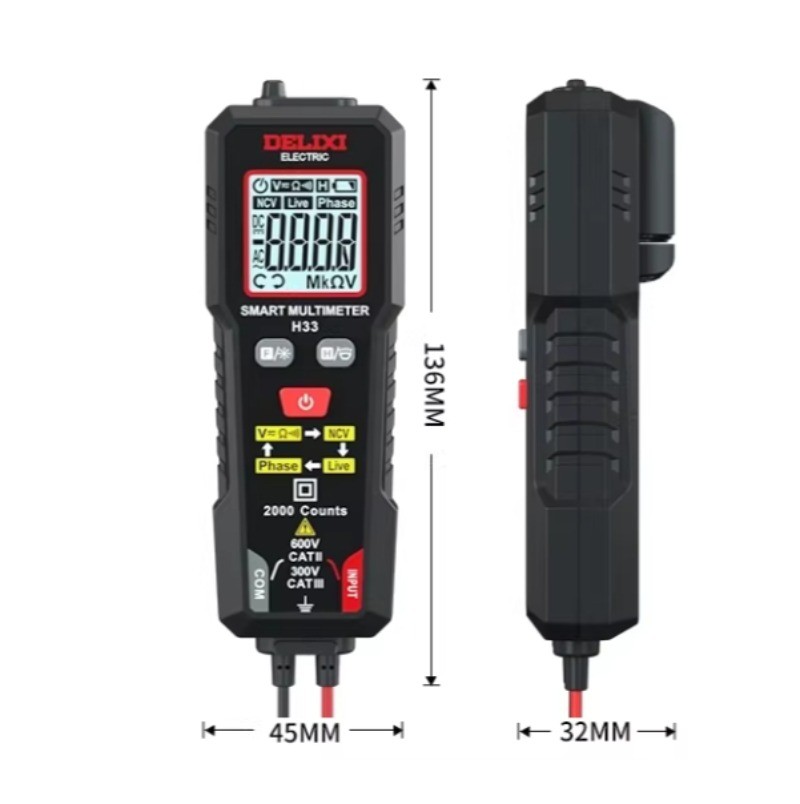 Multifunction Digital Multimeter High-Precision Electrical Tester Smart Ammeter