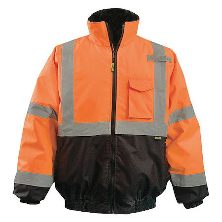 Occunomix Lux-350-Jb-Bom Jacket, Polyester, Class 3 R, Orange, M