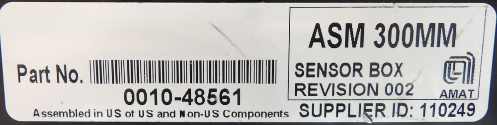 AMAT Applied Materials 0010-48561 300mm ASM Sensor Box Module Working Surplus
