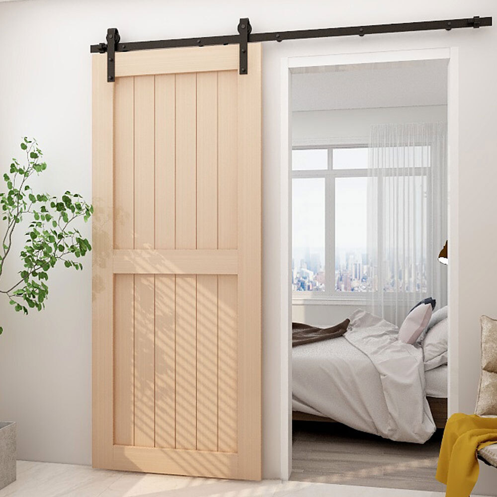 4-20FT Sliding Barn Door Hardware Closet Track Kit for Single/Double/Bypass Door