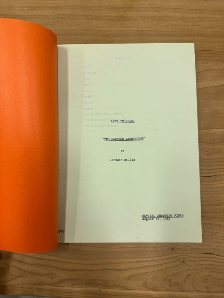 1960s Lost in Space The Haunted Lighthouse Production Script Irwin Allen Sci Fi
