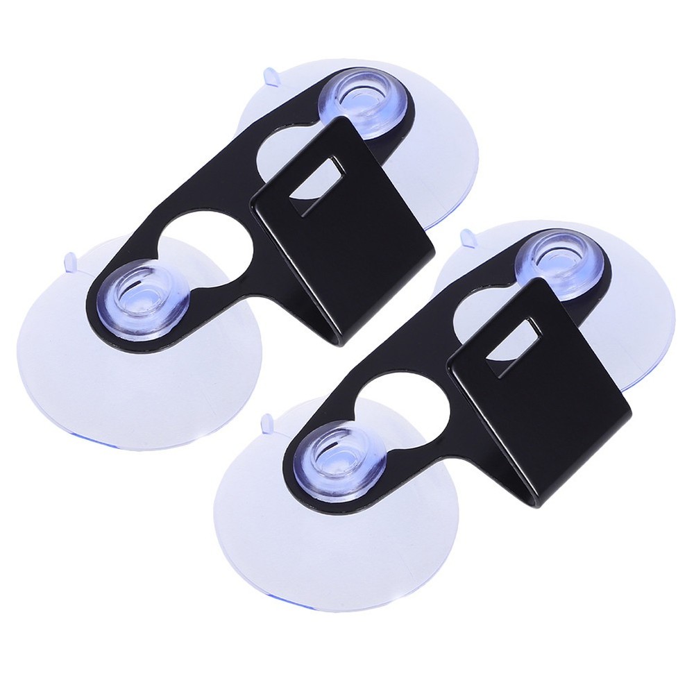 2 Pcs Car Suction Cup Mount Plastic Radar Holder Mounting Bracket