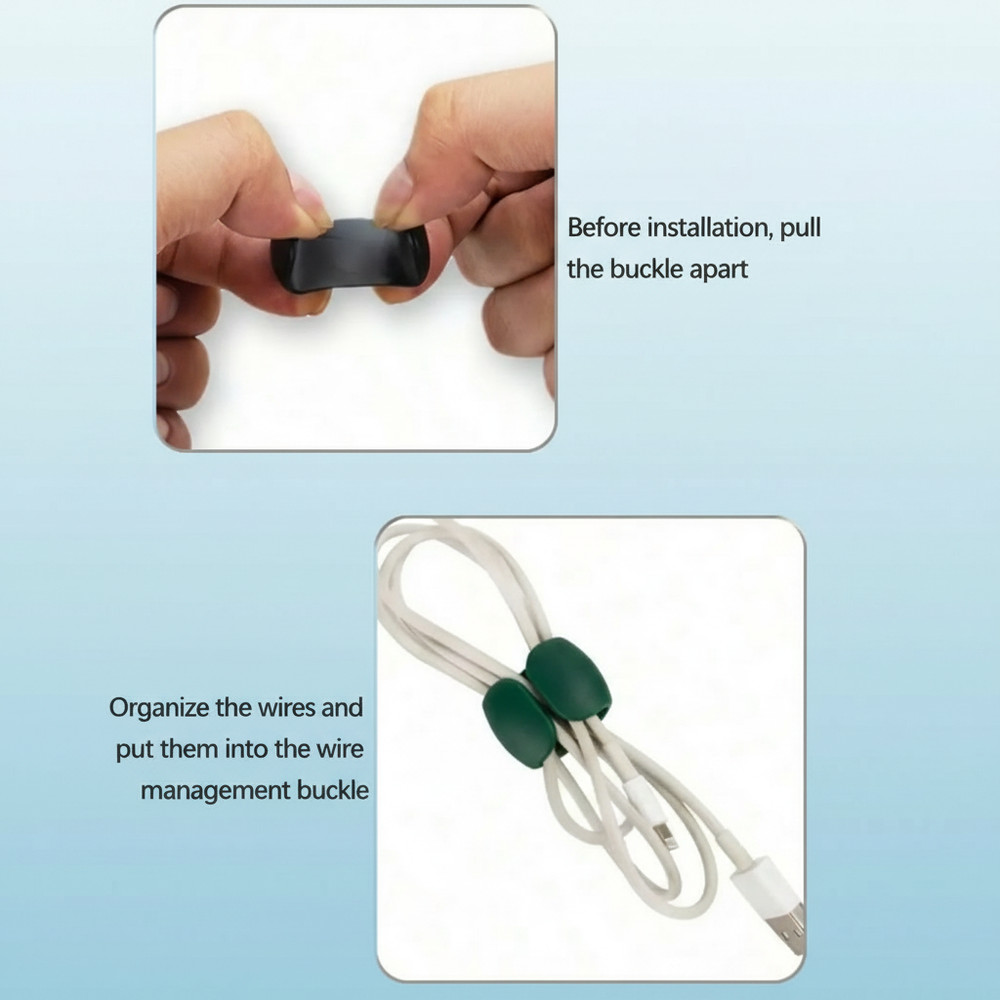 5/10/20pcs Colorful Cable Organizer Clips Multi-Functional Wire Winding Clips