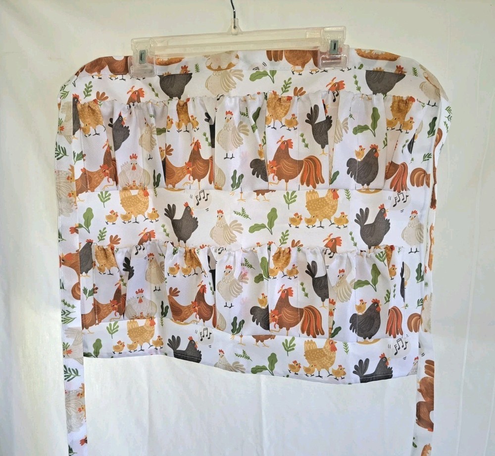 Hen's And Chicks Egg Collectibg Apron