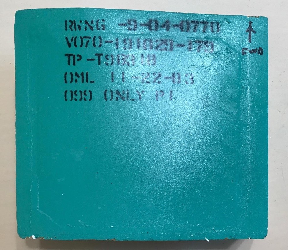 NASA Space Shuttle Fit Check Tile,Challenger 099, RT Wing Lower, W/Location