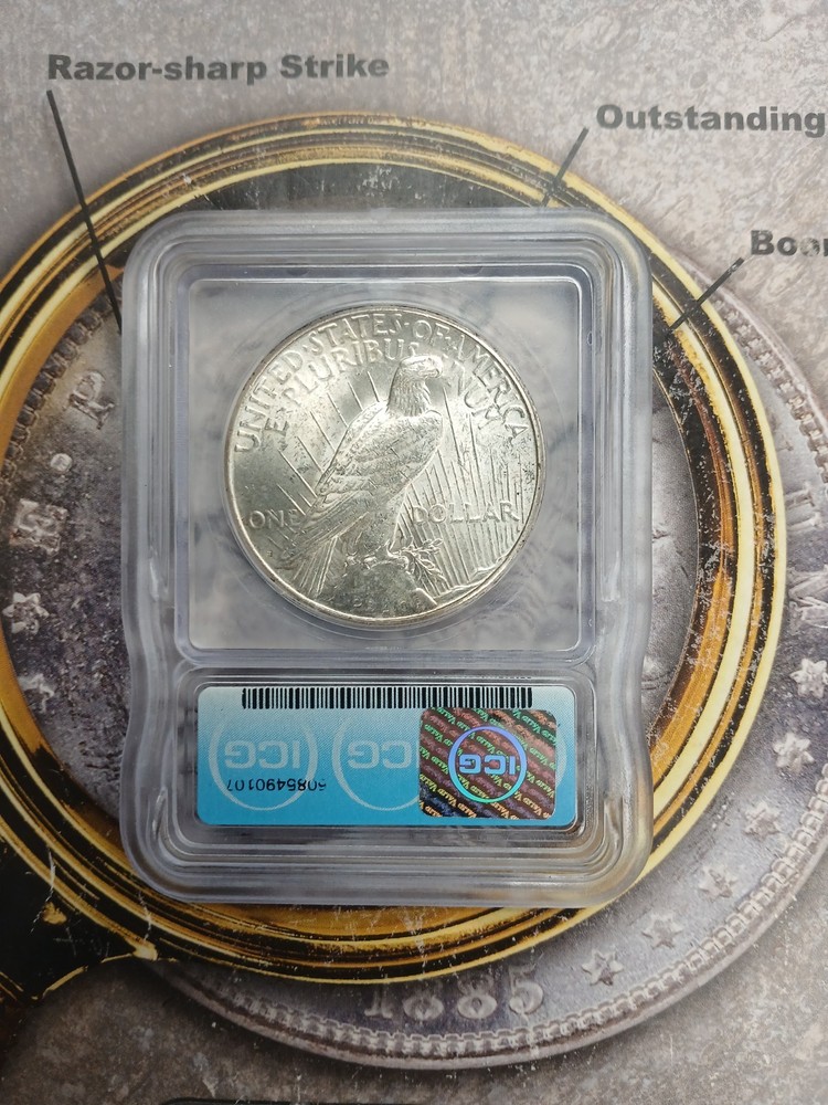 Silver 1924 S ICG MS63+ Peace Dollar TP-9399