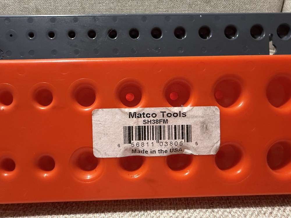 Matco Tools 3/8 Socket Organizer Set SAE & Metric Deep/Shallow USA